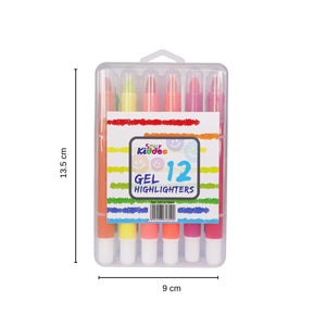 Smily Kiddos Gel Highlighter Set of 12 Colors - Stationery