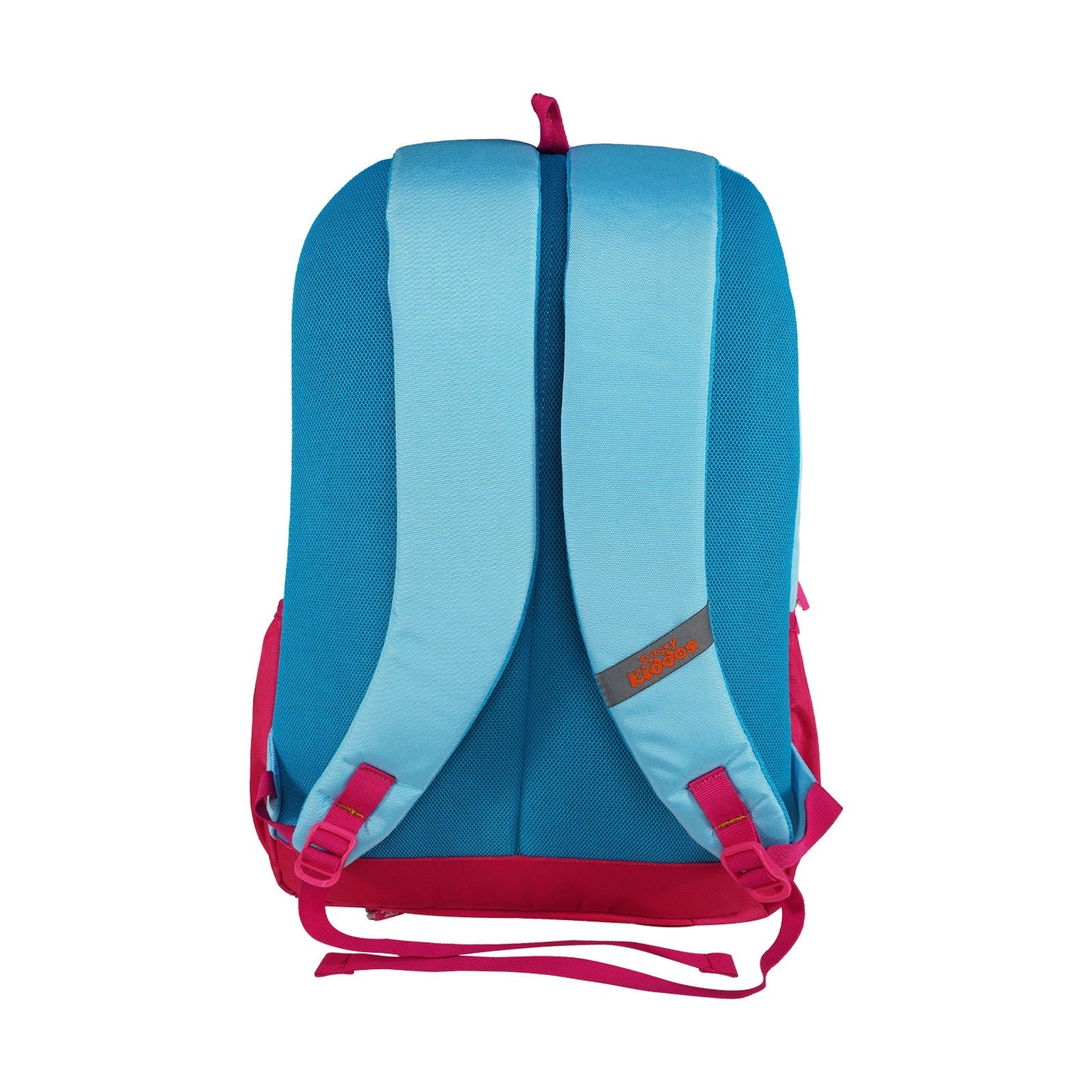Smily Kiddos Giggle Laptop Backpack – Pink & Light Blue with Rain Cover - MK11002294