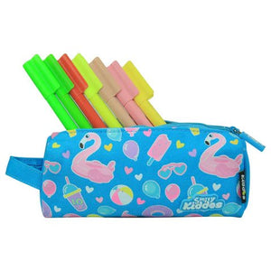 Smily Kiddos Graceful Swan Theme Pencil Pouch – Light Blue - SK11003024