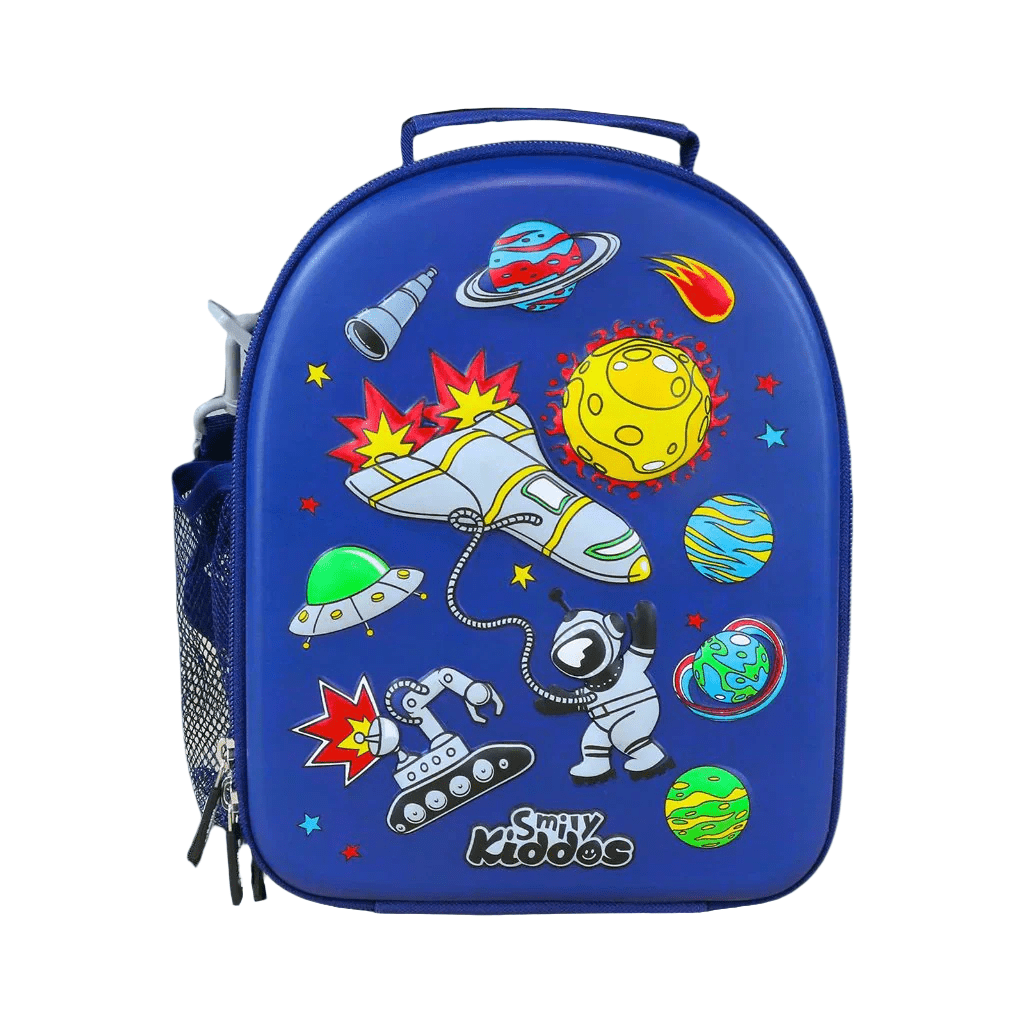 Smily Kiddos Hardtop Eva Lunch Bag V2 Space Theme Blue - SK16001674