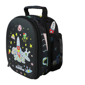 Smily Kiddos Hartop Eva Lunch Bag space theme - Black - Lunch Bags