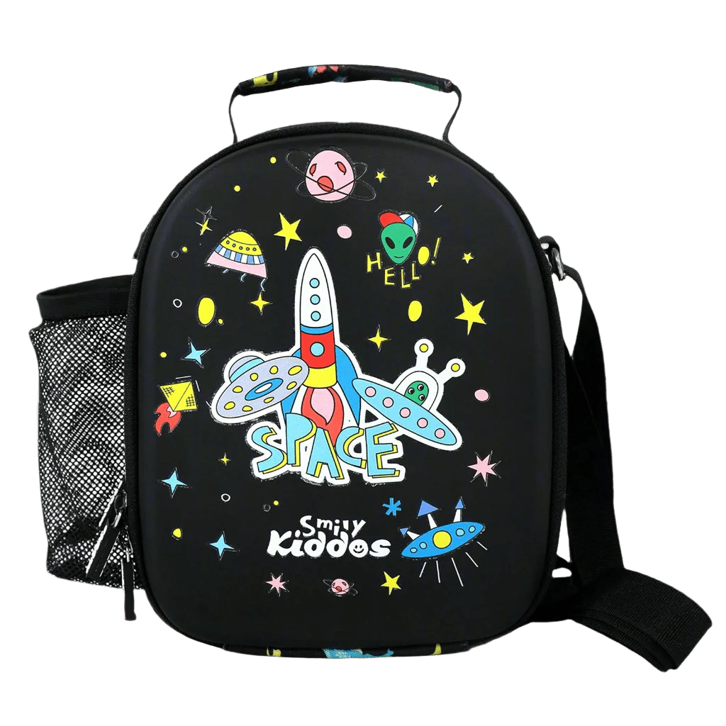 Smily Kiddos Hartop Eva Lunch Bag space theme - Black - SMK16001556