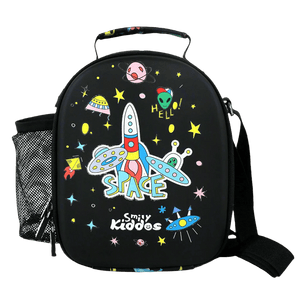 Smily Kiddos Hartop Eva Lunch Bag space theme - Black - SMK16001556