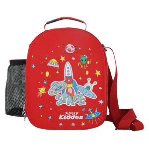 Smily Kiddos Hartop Eva Lunch Bag space theme - Red - SMK16001555