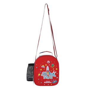 Smily Kiddos Hartop Eva Lunch Bag space theme - Red - SMK16001555