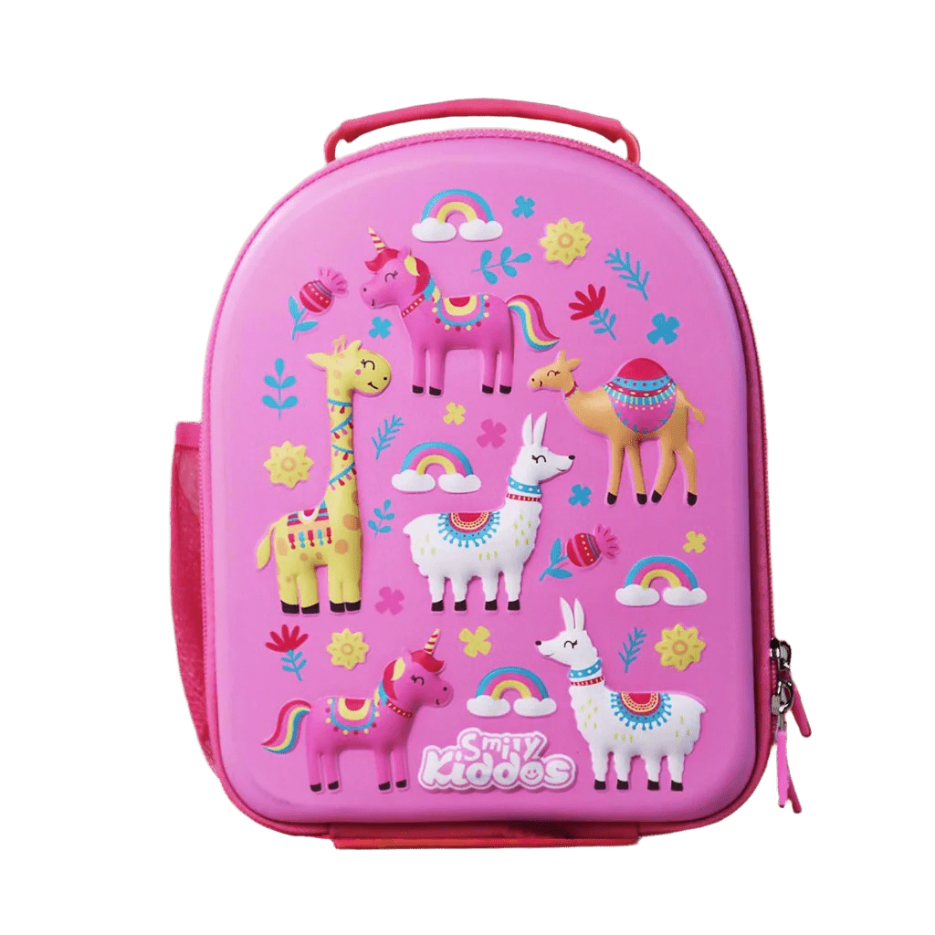 Smily Kiddos Hartop Eva Lunch Bag V2 Animal Theme Pink - SK16001675