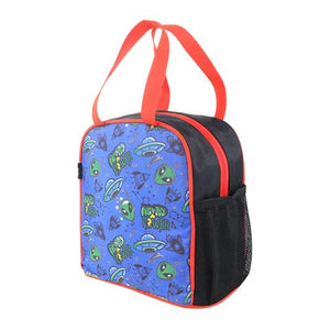 Smily kiddos joy lunch bag - Alien theme - Blue - MK11001729