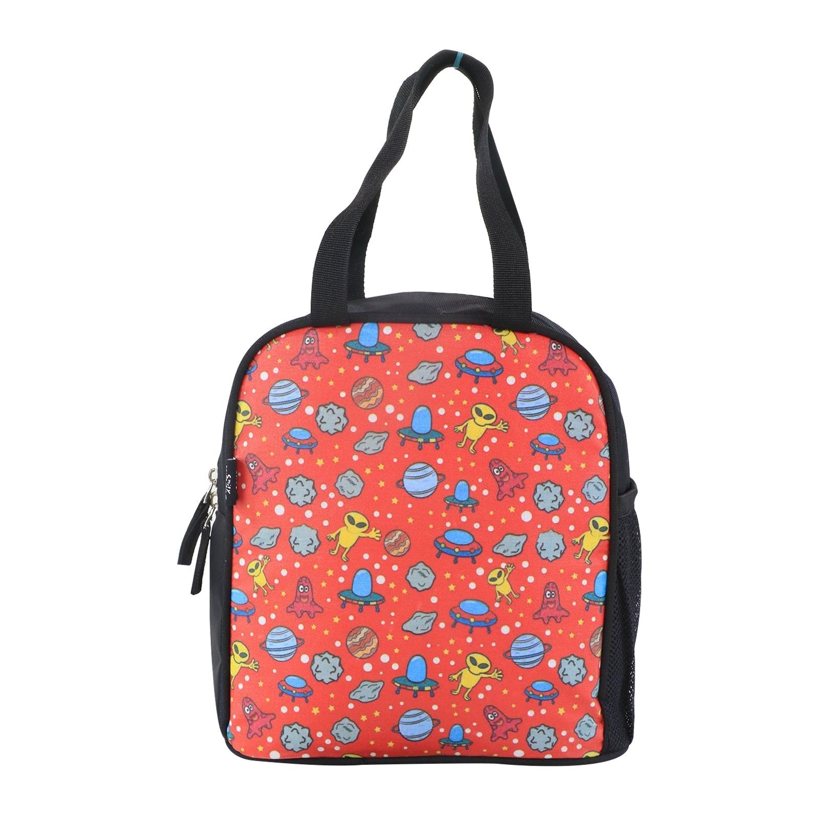 Smily kiddos joy lunch bag - Alien Theme - Red - MK11001727