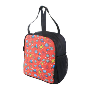 Smily kiddos joy lunch bag - Alien Theme - Red - Lunch Bags