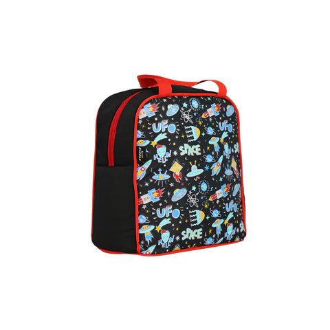 Smily kiddos joy lunch bag - Space Theme Black - MK11001302