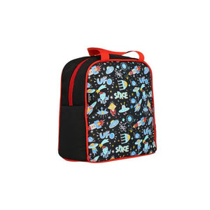 Smily kiddos joy lunch bag - Space Theme Black - MK11001302