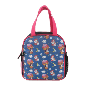 Smily kiddos joy lunch bag - Unicorn Theme - Teal Blue - MK11001724