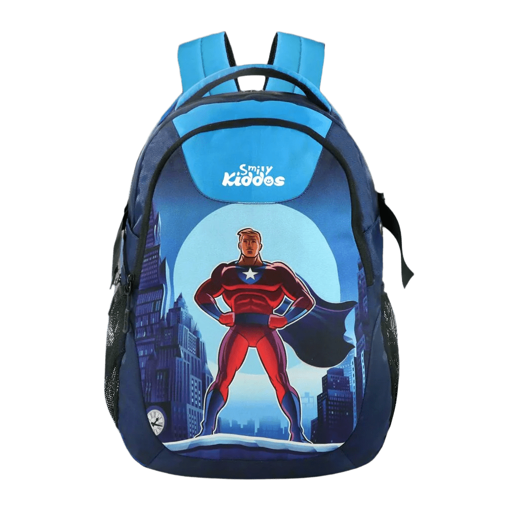Smily Kiddos Junior victor School Backpack Victor Blue - MK11001565