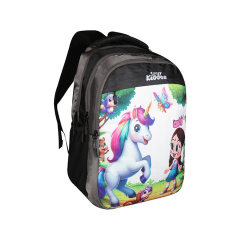 Smily Kiddos - Licensed Chhota Bheem Chutki Junior Backpack 1 - Grey - CBMK10000027