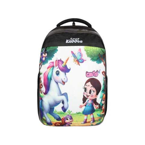 Smily Kiddos - Licensed Chhota Bheem Chutki Junior Backpack 1 - Grey - CBMK10000027