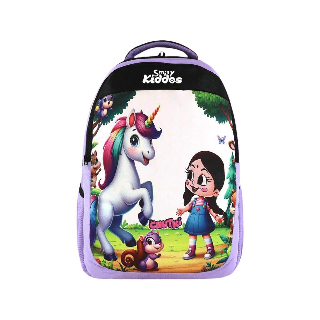 Smily Kiddos - Licensed Chhota Bheem Chutki Junior Backpack 1 - Purple - CBMK10000011