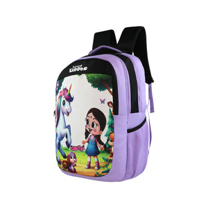 Smily Kiddos - Licensed Chhota Bheem Chutki Junior Backpack 1 - Purple - School Bag