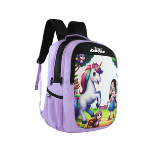 Smily Kiddos - Licensed Chhota Bheem Chutki Junior Backpack 1 - Purple - School Bag