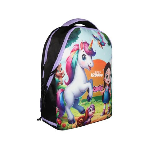 Smily Kiddos - Licensed Chhota Bheem Chutki Junior Backpack 2 - Purple - CBMK10000024