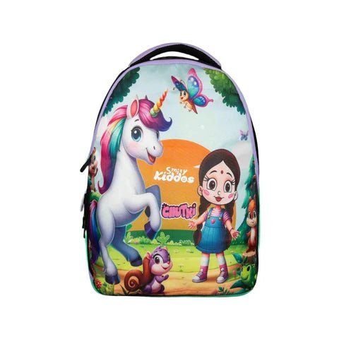Smily Kiddos - Licensed Chhota Bheem Chutki Junior Backpack 2 - Purple - CBMK10000024