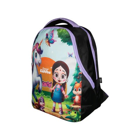 Smily Kiddos - Licensed Chhota Bheem Chutki Junior Backpack 2 - Purple - CBMK10000024