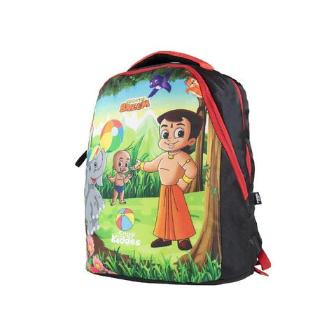 Smily Kiddos - Licensed Chhota Bheem Junior Backpack 2 - Red & Black - CBMK10000019