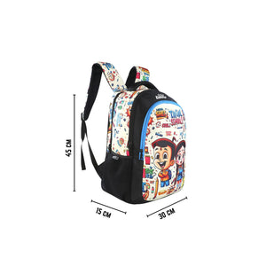 Smily Kiddos - Licensed Chhota Bheem Junior Backpack Too Cool III - Black & T Blue - School Bag