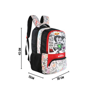 Smily Kiddos - Licensed Chhota Bheem Junior Backpack Too Cool IV - Red & Black - School Bag