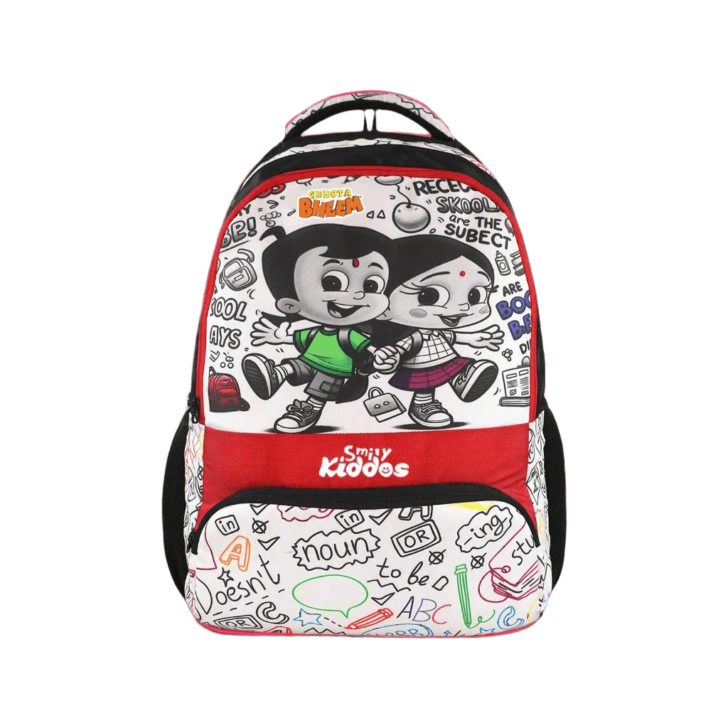 Smily Kiddos - Licensed Chhota Bheem Junior Backpack Too Cool IV - Red & Black - CBMK10000009