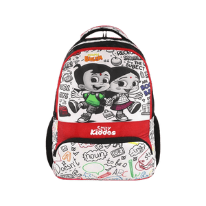Smily Kiddos - Licensed Chhota Bheem Junior Backpack Too Cool IV - Red & Black - CBMK10000009