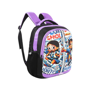 Smily Kiddos - Licensed Chhota Bheem Preschool Backpack I - Purple - School Bag