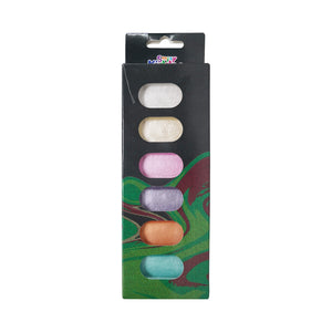 Smily Kiddos Metallic Paint Set – 6 Colors - Green Art & Craft