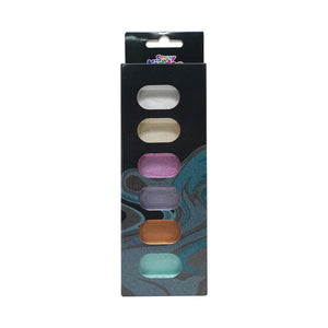 Smily Kiddos Metallic Paint Set – 6 Colors - Blue Art & Craft