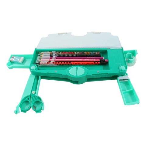 Smily Kiddos Multi Functional Pop Out Pencil Box - Star Unicorn Green - SK16001496