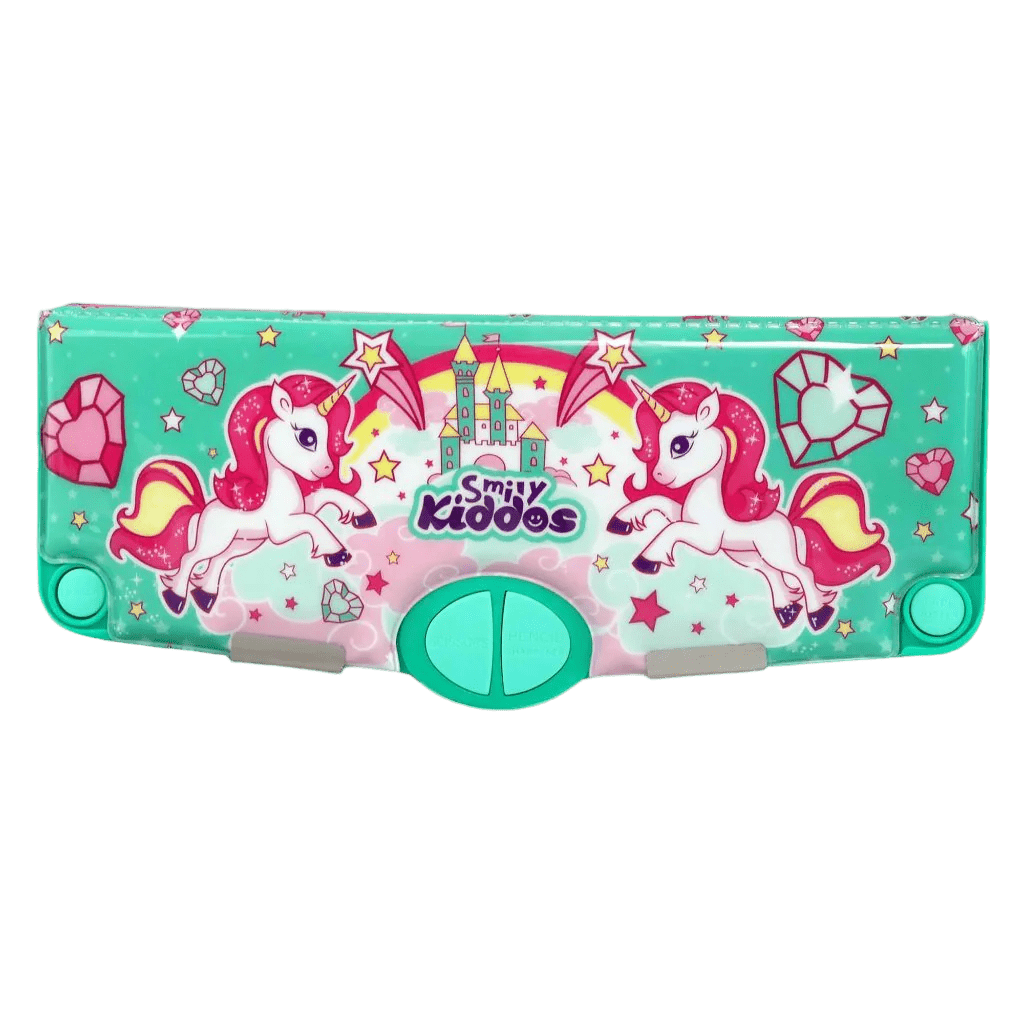 Smily Kiddos Multi Functional Pop Out Pencil Box - Star Unicorn Green - SK16001496