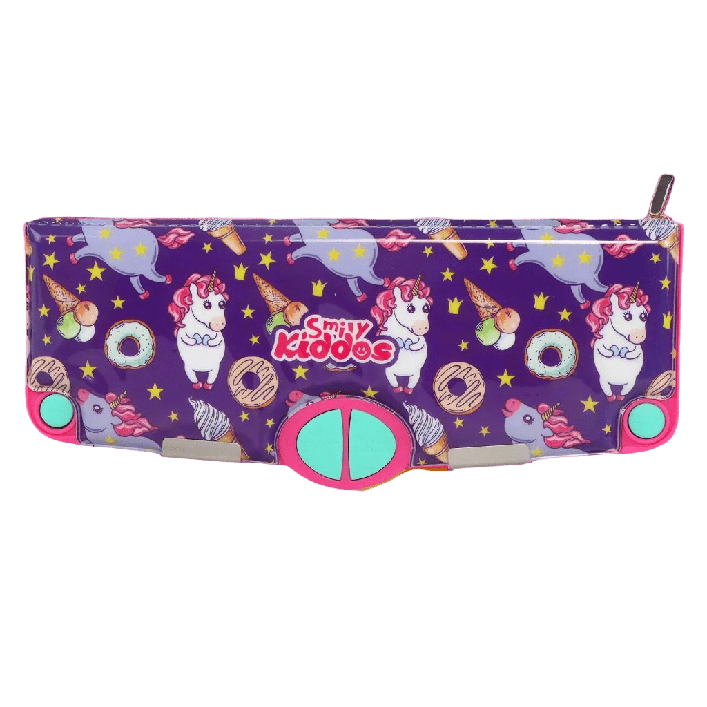 Smily Kiddos Multi Functional Pop Out Pencil Box - Unicorn Ice Cream Purple - SK16001493