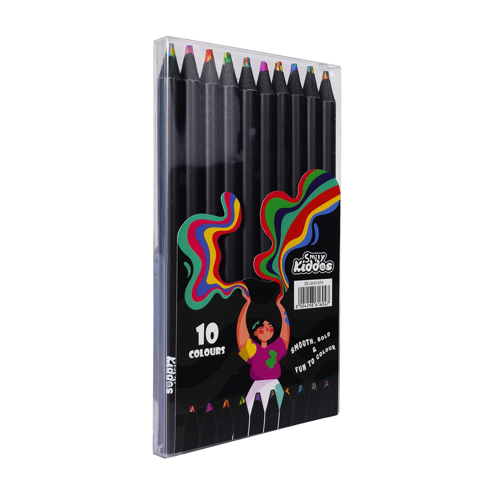 Smily Kiddos Multicolor pencil set 4mm - Pack of 10 - Color Pencils