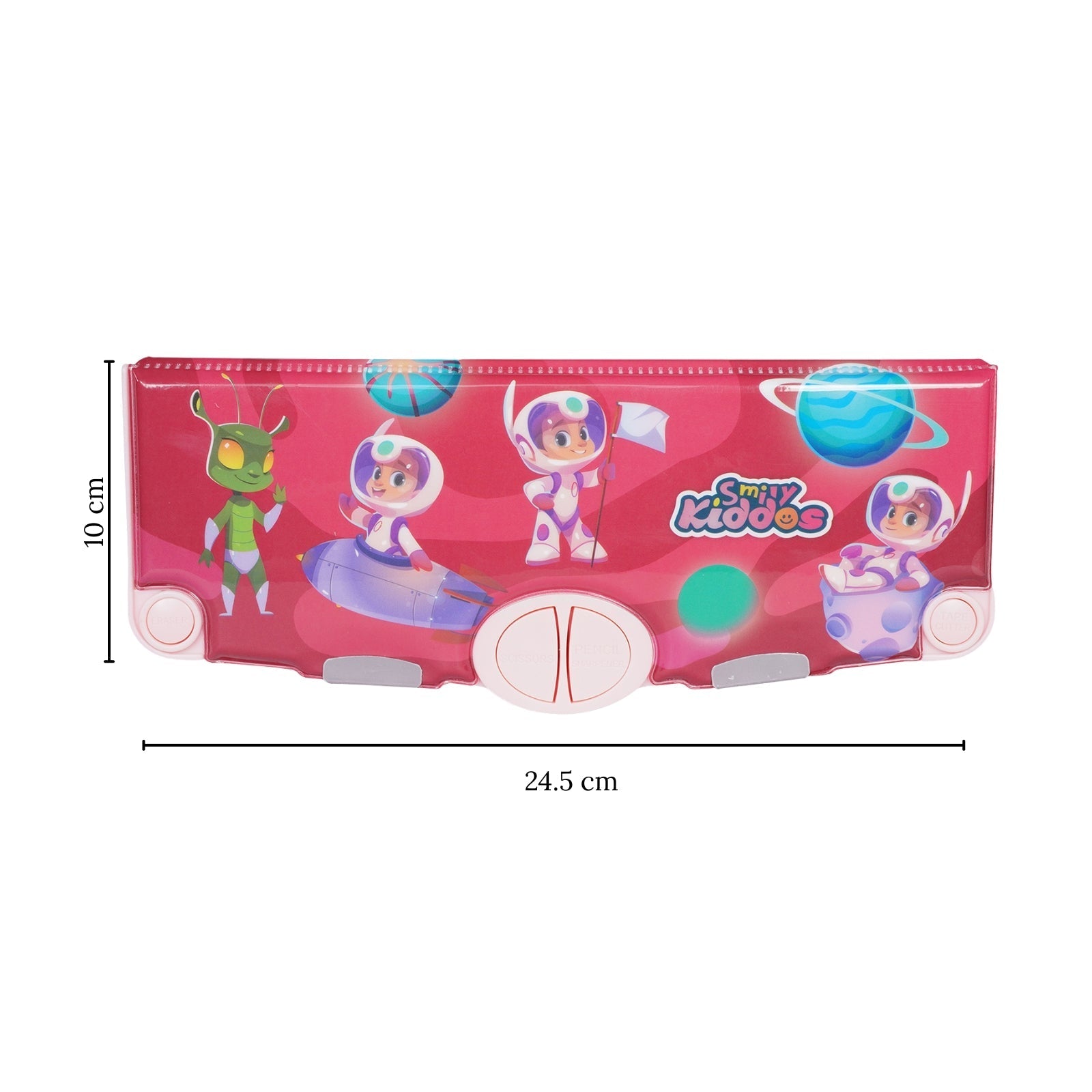 Smily Kiddos Pop Out Pencil Box – Astronaut Theme (Red) - Pencil Case