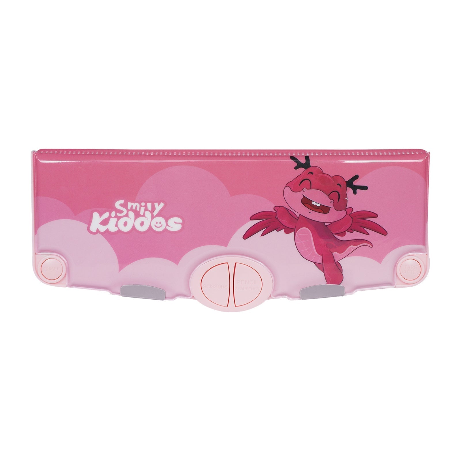 Smily Kiddos Pop Out Pencil Box – Axolotl Theme (Pink) - Pencil Case