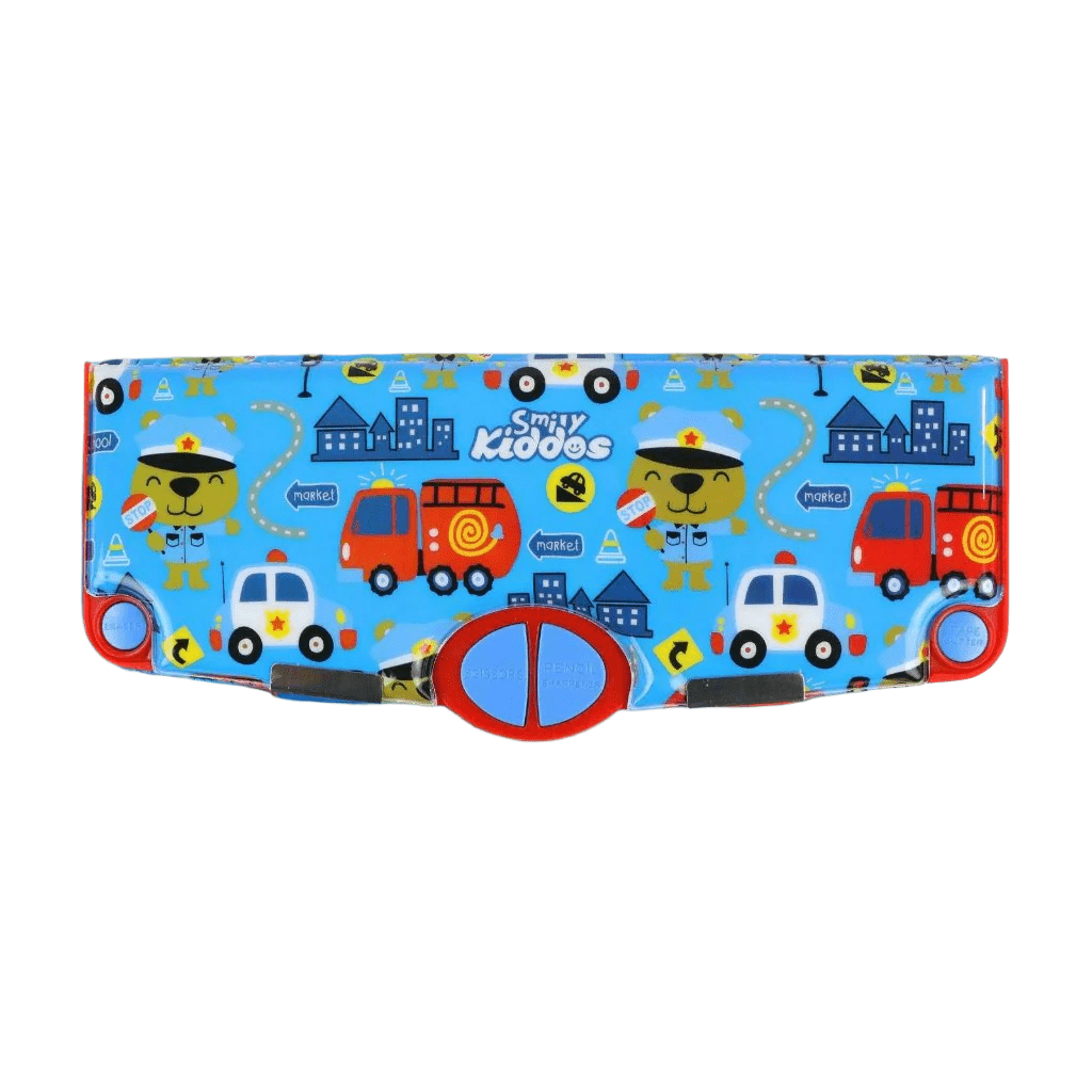 Smily Kiddos Pop Out Pencil box Police Theme - Blue - SK16001784
