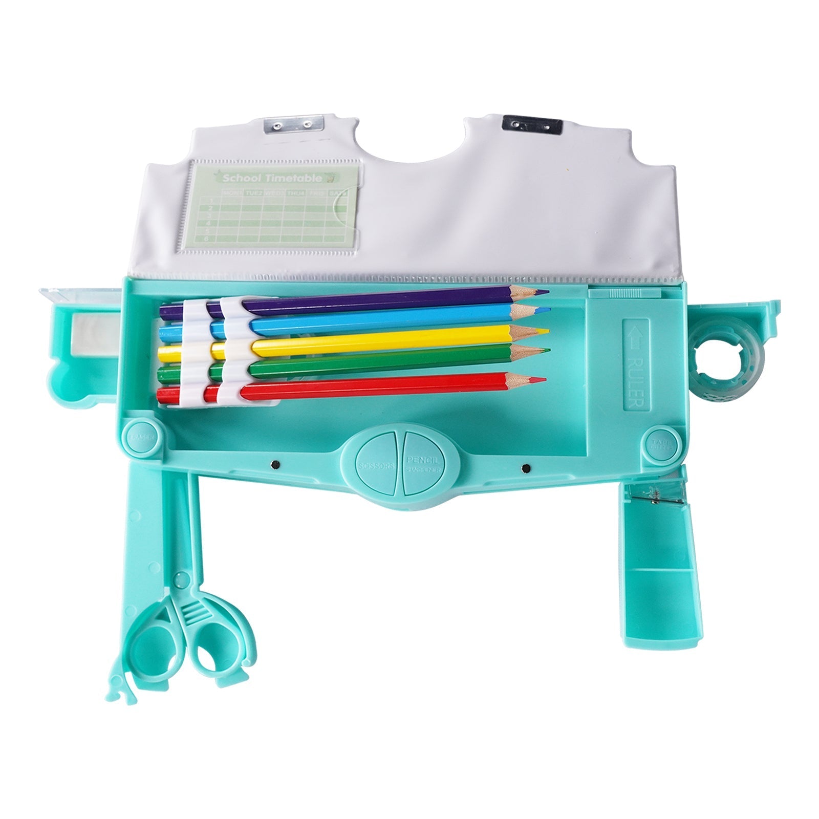 Smily Kiddos Pop Out Pencil Box – Safari Theme (Green) - Pencil Case