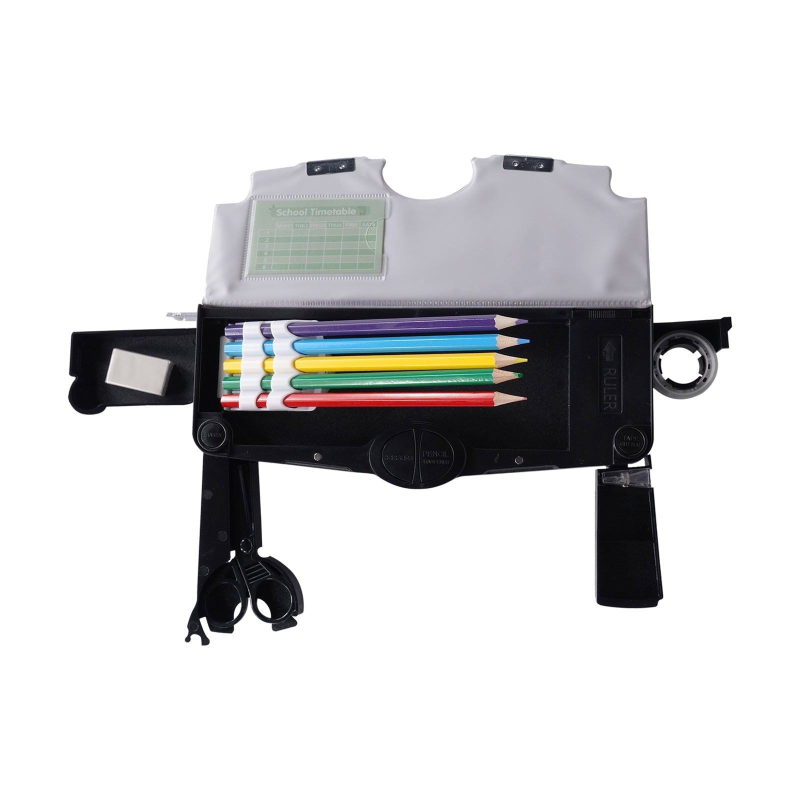 Smily Kiddos Pop Out Pencil Box – Skateboard Theme (Beige) - Pencil Case