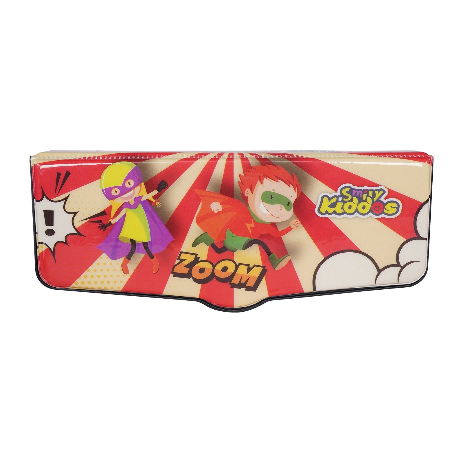 Smily Kiddos Pop Out Pencil Box – Superhero Theme (Red & Beige) - Pencil Case