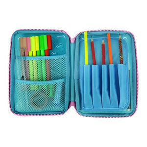Smily Kiddos PVC Pencil Case Light Blue - SK11001013