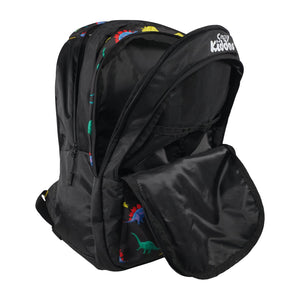 Smily Kiddos Rage Dino Adventure Backpack – Black - School Bag