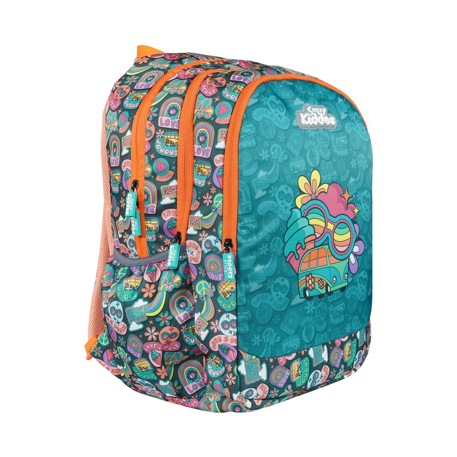Smily Kiddos Rainbow Cruiser Backpack - Green - School Bag