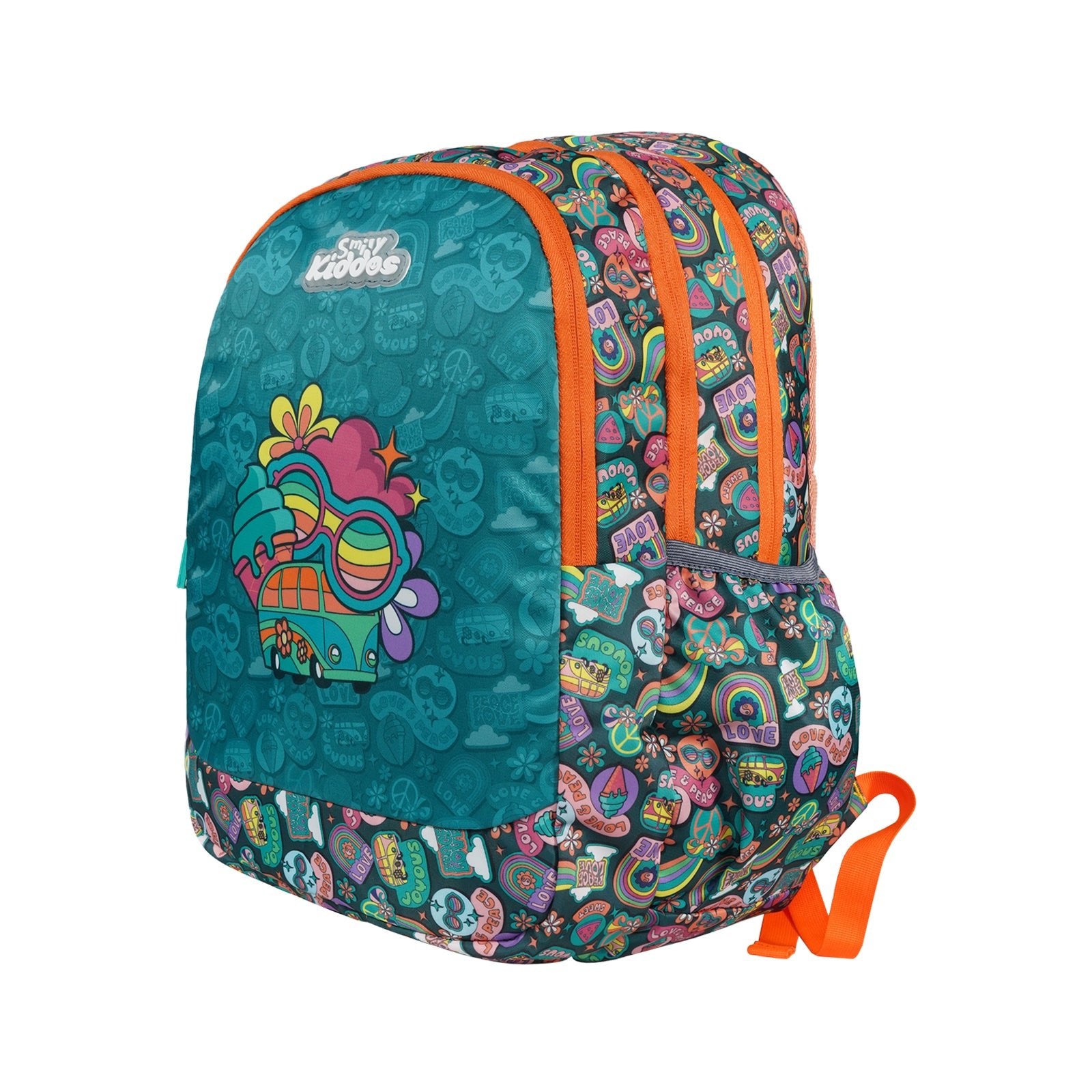 Smily Kiddos Rainbow Cruiser Backpack - Green - School Bag