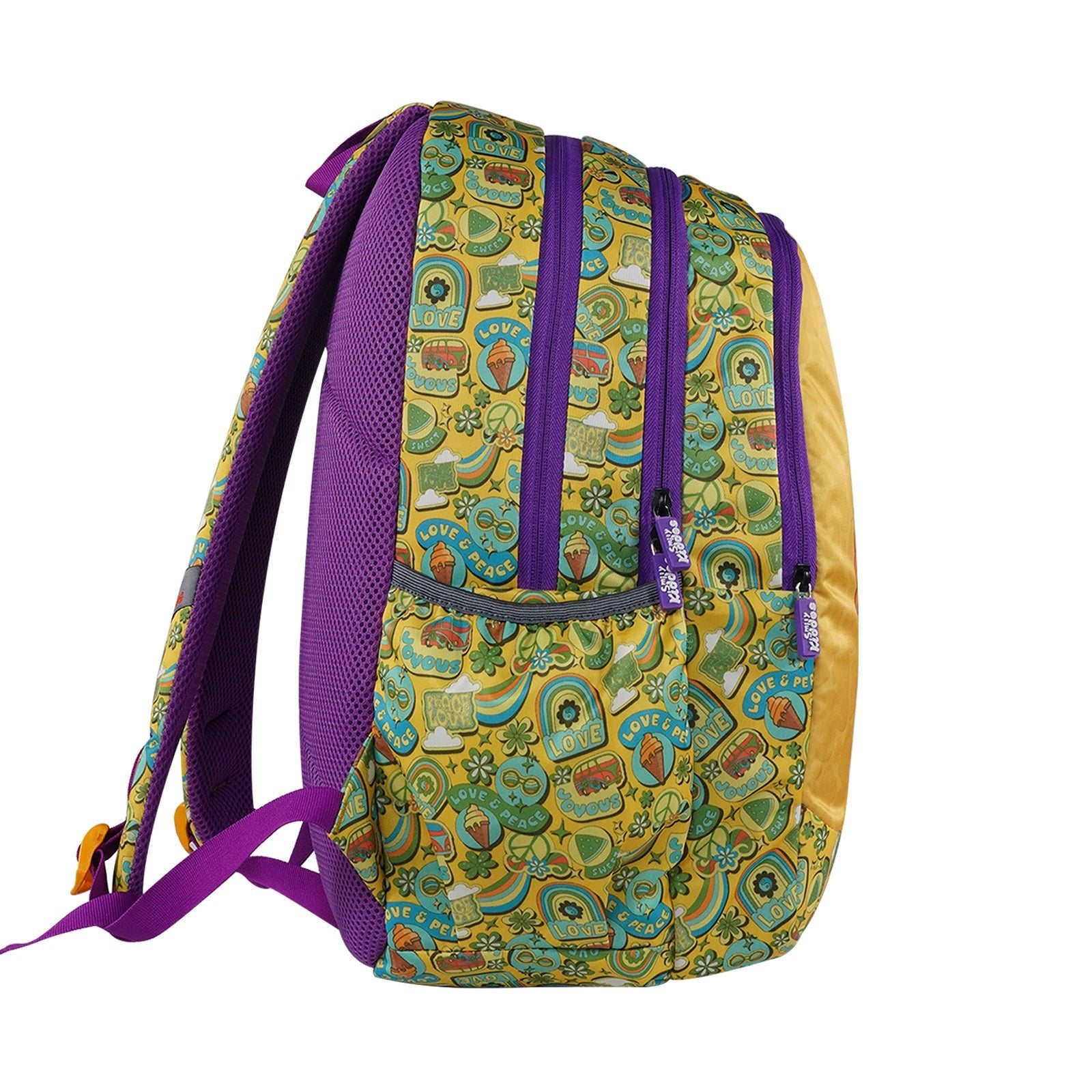 Smily Kiddos Rainbow Cruiser Backpack - Yellow - School Bag