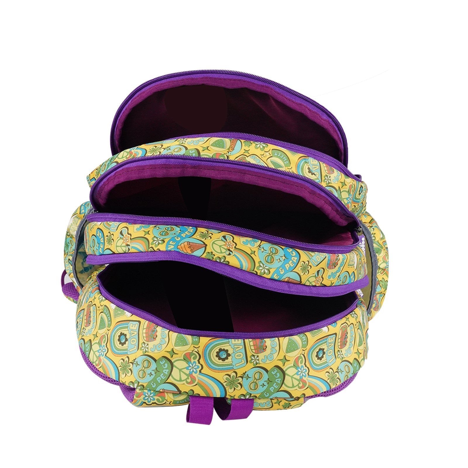 Smily Kiddos Rainbow Cruiser Backpack - Yellow - School Bag