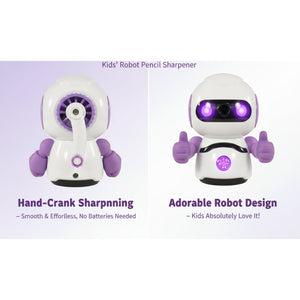 Smily Kiddos Robot Pencil Sharpener | The Mom Store - Purple Stationery